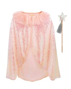 Meri-Meri Iridescent Sequin Cape + Wand Set