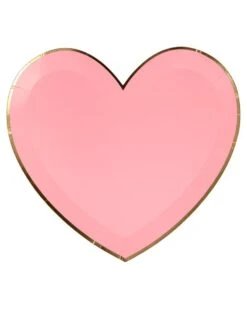 Meri-Meri Large Pink Heart Plates