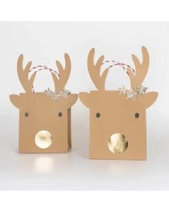 Meri-Meri Medium Reindeer With Stars Gift Bags