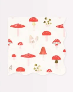 Meri-Meri Merry Mushrooms Large Napkins