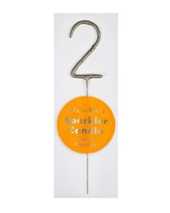 Meri-Meri Mini #2 Sparkler In Silver