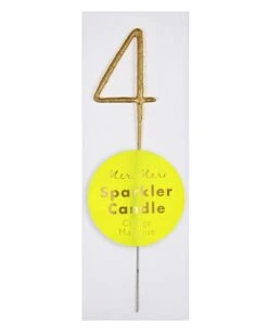 Meri-Meri Mini #4 Sparkler In Gold