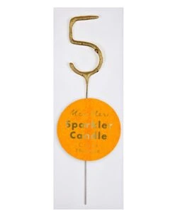 Meri-Meri Mini #5 Sparkler In Gold