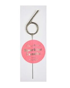 Meri-Meri Mini #6 Sparkler In Silver