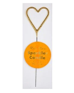 Meri-Meri Mini Heart Sparkler In Gold