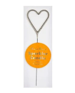 Meri-Meri Mini Heart Sparkler In Silver