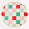 Meri-Meri Multi Check Side Plates -LITTLE Baby Gear little meri meri multi check side plates 42168300044580