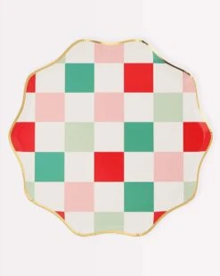 Meri-Meri Multi Check Side Plates