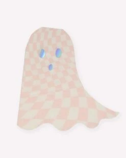 Meri-Meri Pink Checker Ghost Napkins