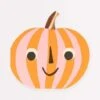 Meri-Meri Pink & Orange Stripy Pumpkin Napkins -LITTLE Baby Gear little meri meri pink orange stripy pumpkin napkins 42168372756772