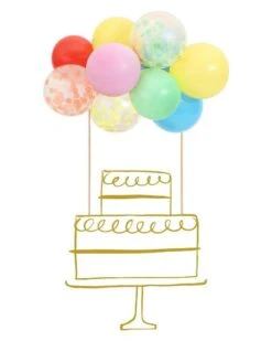 Meri-Meri Rainbow Balloon Cake Topper Kit -LITTLE Baby Gear little meri meri rainbow balloon cake topper kit 13809703354410