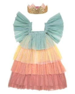 Meri-Meri Rainbow Ruffle Princess Costume