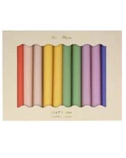 Meri-Meri Rainbow Table Candles -LITTLE Baby Gear little meri meri rainbow taper candles 41105356194084
