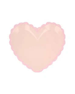 Meri-Meri Small Pastel Heart Plates -LITTLE Baby Gear little meri meri small pastel heart plates 46179213574436