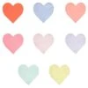 Meri-Meri Small Pastel Palette Heart Napkin -LITTLE Baby Gear little meri meri small pastel palette heart napkin 28457469935658