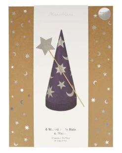 Meri-Meri Wizard Party Hats & Wands -LITTLE Baby Gear little meri meri wizard party hats wands 42168358338852