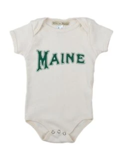 Maine Onesie In Natural + Green