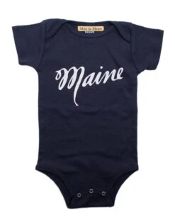 Maine Onesie In Navy + White