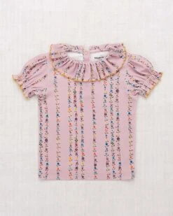 Balloon Sleeve Paloma Tee In Plum Petal Little Botanica