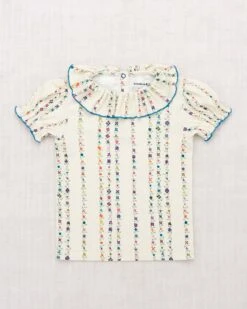 Balloon Sleeve Paloma Tee In String Little Botanica
