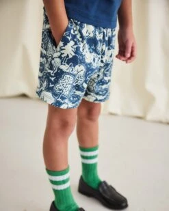 Cabana Short In Celestial Esplanade -LITTLE Baby Gear little misha puff cabana short in celestial esplanade 1155572289