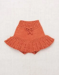 Eyelet Popcorn Skating Skirt In Gamberetto