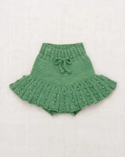 Eyelet Popcorn Skating Skirt In Jadeite