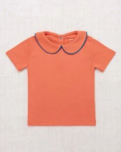 Rickrack Collar Tee In Gamberetto