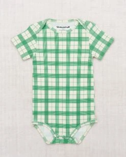 Short Sleeve Lap Onesie In String Piazza