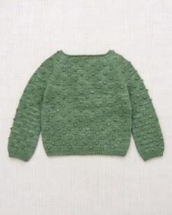 Summer Popcorn Sweater In Oakmoss