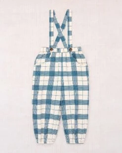 Suspender Pant In Prussian Blue Piazza