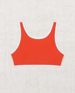 Swim Tie Top In Rosso