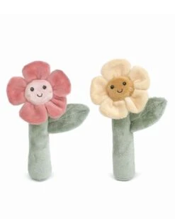 Flower Baby Rattle Set