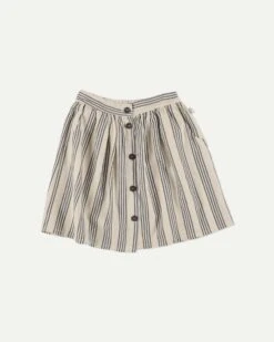 Allegra Skirt In Ivory Stripes
