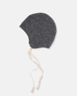 Bamboo Newborn Bonnet In Grey