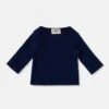 Blair Soft Rib Newborn Top In Navy -LITTLE Baby Gear little my little cozmo blair soft rib newborn top in navy 49269780644132