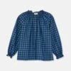 Blanca Gingham Blouse In Blue