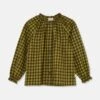 Blanca Gingham Blouse In Green -LITTLE Baby Gear little my little cozmo blanca gingham blouse in green 49269790015780