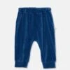 Chris Velour Baby Pants In Blue -LITTLE Baby Gear little my little cozmo chris velour baby pants in blue 49269851062564