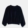 Leire Velour Sweatshirt In Navy