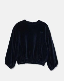 Leire Velour Sweatshirt In Navy