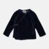 Luan Velour Corduroy Newborn Top In Navy -LITTLE Baby Gear little my little cozmo luan velour corduroy newborn top in navy 49271264510244