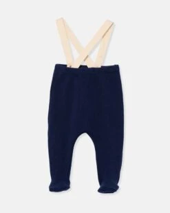 Maggie Soft Knit Newborn Pants In Navy