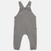 Ronie Knit Baby Overalls In Grey