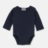 Sasha Jersey Newborn Bodysuit In Navy