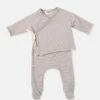 Striped Newborn Set In Grey