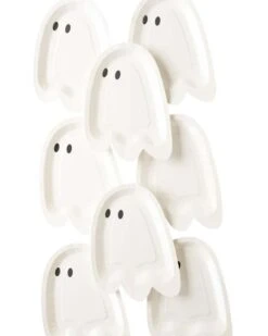 Hey Pumpkin! Ghost Shaped Paper Plates -LITTLE Baby Gear little my mind s eye hey pumpkin ghost shaped paper plates 43031314661668