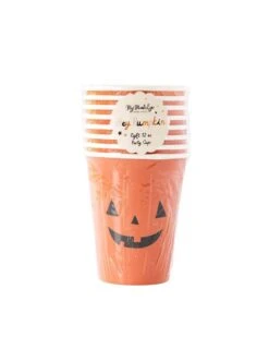 Hey Pumpkin! Pumpkin Paper Party Cups -LITTLE Baby Gear little my mind s eye hey pumpkin pumpkin paper party cups 42997688271140