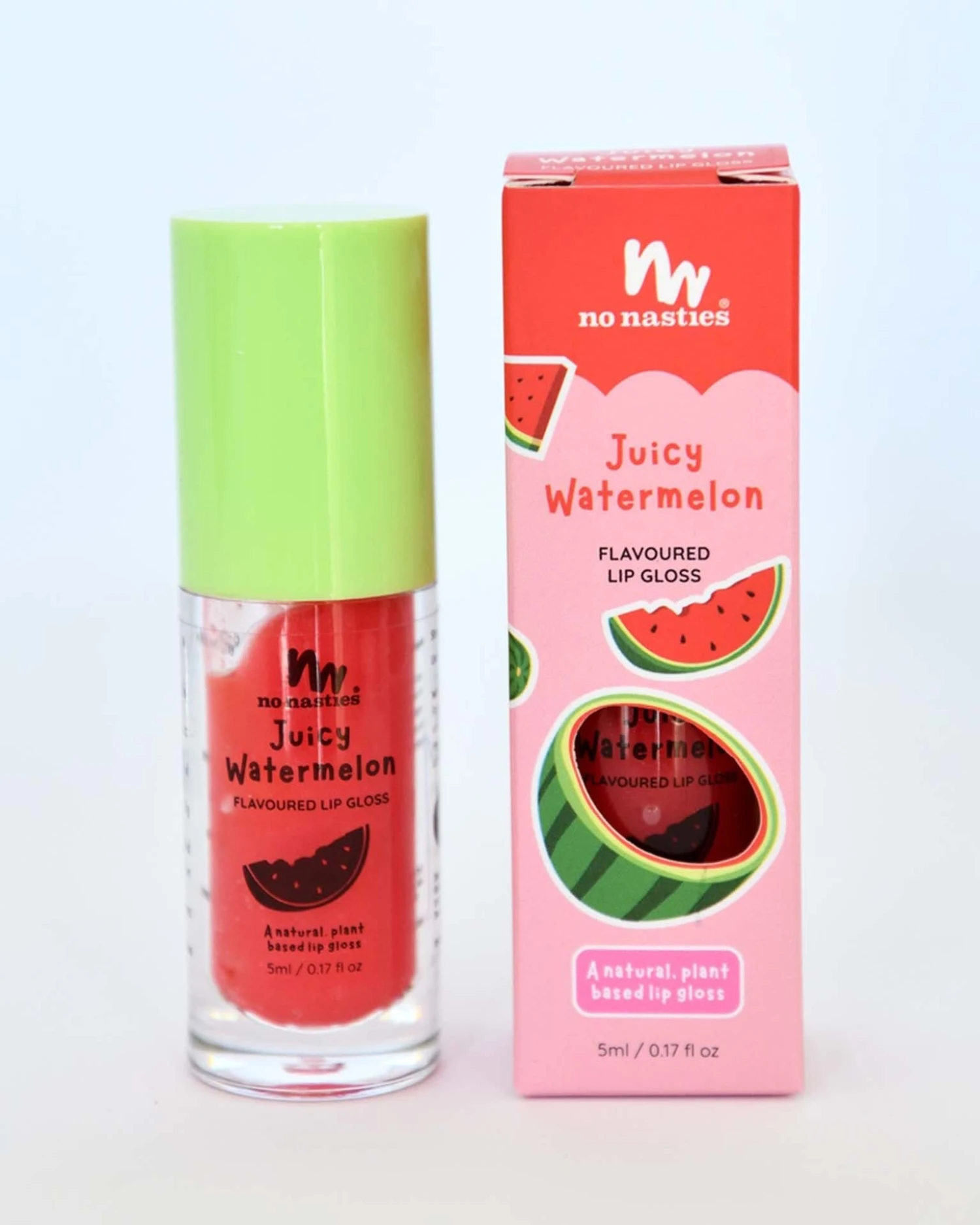 Natural Lip Gloss In Juicy Watermelon 4 Natural Lip Gloss In Juicy Watermelon - Image 2