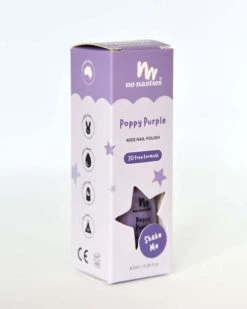 Poppy Purple Water-based, Scratch Off Nail Polish -LITTLE Baby Gear little no nasties poppy purple water based scratch off nail polish 1155573971
